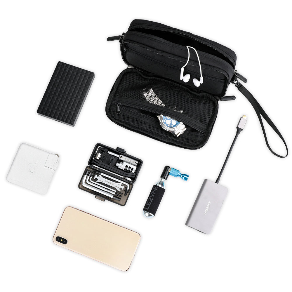RHINOWALK X2011 Bike Handlebar Tube Bag MTB Frame Bag Polyester Cycling Pouch RHINOWALK X2011 Bike Handlebar Tube Bag MTB Frame Bag Polyester Cycling Pouch